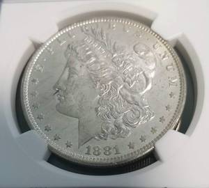 1881-O MORGAN SILVER DOLLAR MS63 NGC