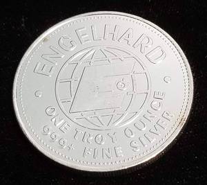 1 TROY OZ. .999 FINE SILVER ENGELHARD THE AMERICAN PROSPECTOR