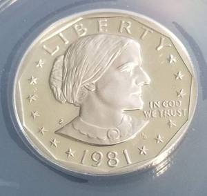 1981-S TYPE 1 SUSAN B ANTHONY US DOLLAR PR69 DCAM ANACS