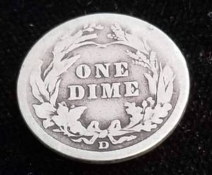 1912-D BARBER SILVER DIME