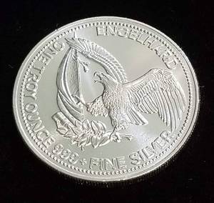 1 TROY OZ. .999 FINE SILVER ENGELHARD THE AMERICAN PROSPECTOR