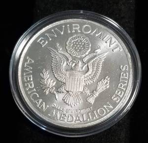 1 TROY OZ. .999 FINE SILVER INDIAN CHIEF DESIGN IN AIRTITE