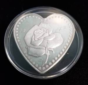 5 TROY OZ. .999 FINE SILVER HEART BAR IN AIRTITE TO SOMEONE SPECIAL