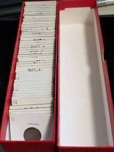 ROUGHLY 130 US CENTS IN 2 SINGLE ROW BOXES MOSTLY COMMON WHEATS