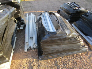 lot 3 image: (11) 4 Sections of 8 Free Standing Wall Shelving