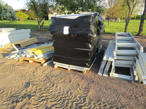 lot 5 image: Double Sided, Lighted Retail Racking wEnd Caps