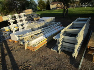 lot 8 image: Double Sided, Lighted Retail Racking