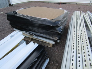 lot 14 image: Double Sided, Lighted Retail Racking