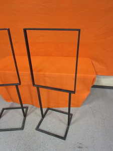 lot 18 image: (2) Retail Sign Holders