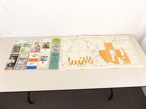 lot 48 image: Lot of Vintage Railroad R.R. etc. Maps, Schedules, etc.
