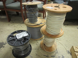 lot 208 image: CABLE, ASSORTED SPOOLS