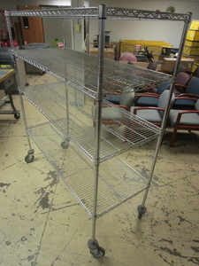lot 216 image: MOBILE METRO SHELVING UNIT