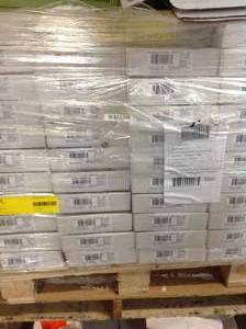 40 CASES OF Saratoga Hickory Coffee 7 mm Thick x 7-23 in. Wide x 50-58 in. Length Laminate Flooring (24.17 sq. ft.  case) not used