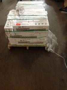 25 CASES OF DALTILE Brentwood Walnut 6 in. x 24 in. Glazed Porcelain Floor and Wall Tile (14.55 sq. ft.  case) not used