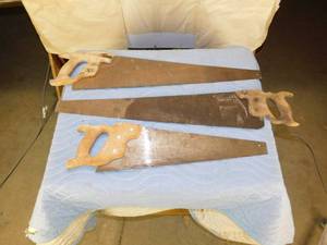lot 60 image: Vintage Saws
