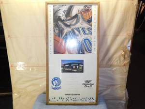 lot 106 image: 1990 Timberwolves Collectors Poster
