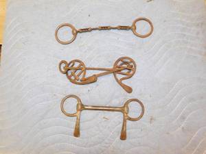 lot 130 image: 3 Antique Horse Bits