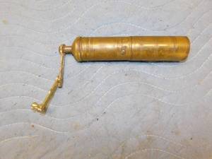 lot 133 image: Solid Brass Pepper Grinder