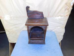 lot 141 image: Antique Walnut Wall Shelf