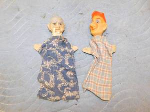 lot 164 image: 2 Antique Hand Puppets