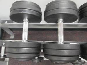 lot 25 image: (2) Free Weights (60#s)...