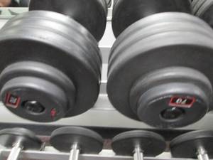 lot 27 image: (2) Free Weights (70#s)...