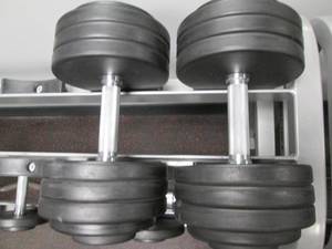 lot 28 image: (2) Free Weights (75#s)...