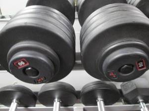lot 31 image: (2) Free Weights (90#s)...