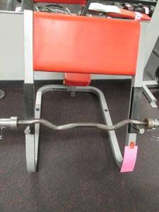lot 57 image: Cybex Scott Curl Seated Bicep Bench...