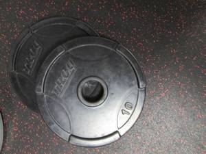 lot 58 image: (2) 10# Weights...
