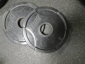 lot 62 image: (2) 5# Weights...