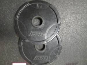 lot 66 image: (2) 10# Weights...