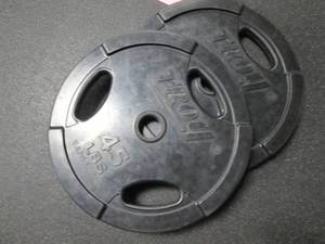 lot 67 image: (2) 45# Weights...