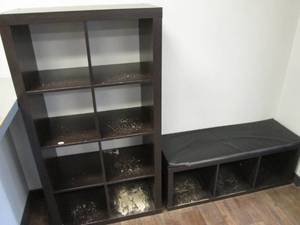 lot 96 image: Storage Cabinet (Wood) & Wood Stora...