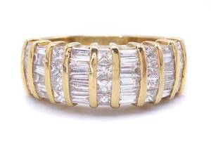 lot 25B image: Amazing 1 Carat Diamond Estate Ring in 14k Yellow Gold - $3450