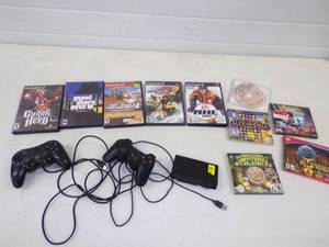 Playstation 2 Games, 2 Controllers and Network adapter