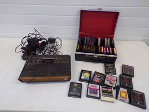 Vintage Atari Video System with Games