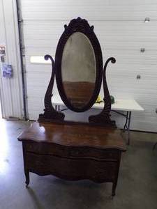 Antique Dresser with Mirror