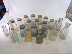 Large Group of Vintage Jars and Bottles