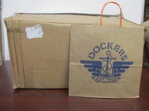 lot 100 image: Kraft Shopping Bags