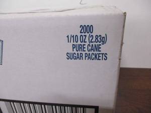 lot 28 image: Sugar Packets