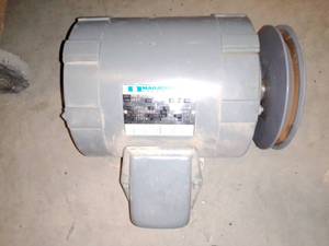 lot 199 image: 15 HP 3 Phase Marathon Motor