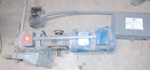 lot 201 image: Cookston Electric Motor with control box.