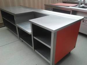 lot 182 image: Stainless Prep table