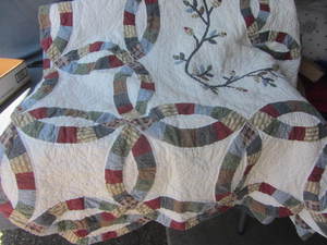 lot 219 image: Quilt - Hand Quilted