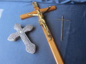 lot 216 image: Crucifix & Crosses