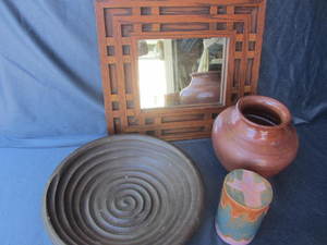 lot 235 image: Mirror, Bowl, Pottery