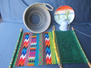 lot 239 image: Weaving, Plate, Bell, Basket