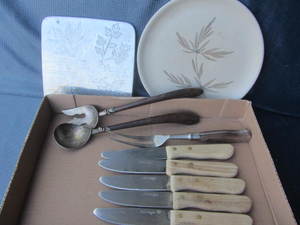 lot 243 image: Steak Knives, Meat Fork