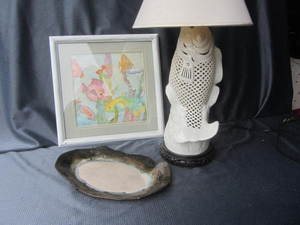 lot 155 image: Fish Lamp, Print, Tray